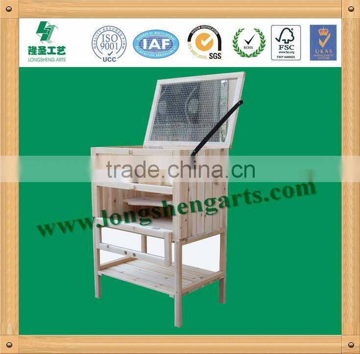 Small wooden hamster cage