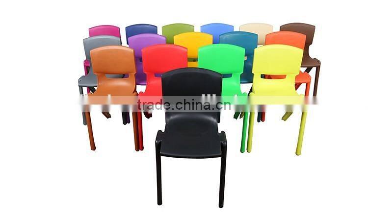 Adult size cheap colorful 46cm seat height chair plastic
