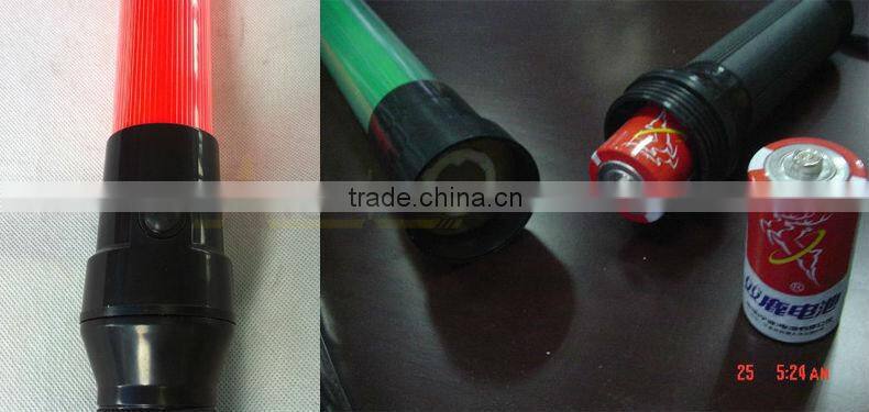 RB06 pvc lens traffic wand baton double colors