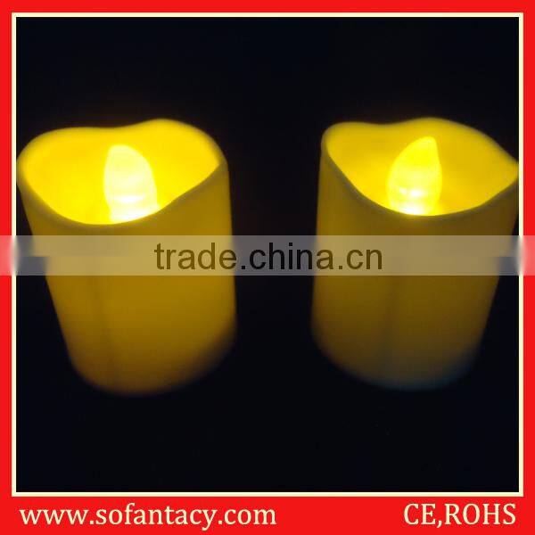 yellow led candle for festival decoration