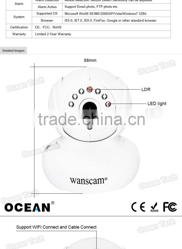 New Cheapest Low Cost High Quality PT Indoor Wireless Mini JW0005-I IP Camera