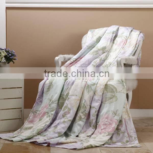 Wholesale hotel white plain duck feather down quilt china printed softextile quilt fabric