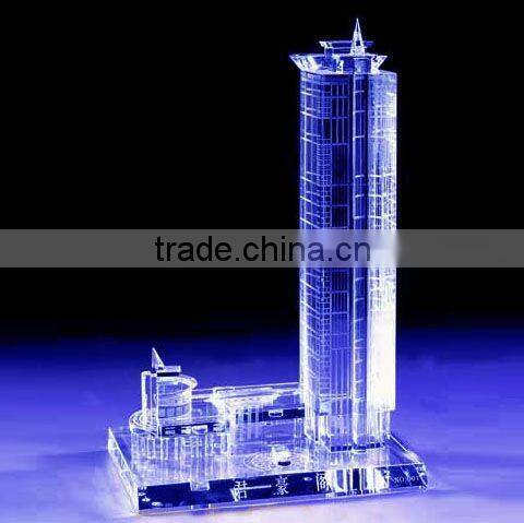 2016 Fabulous crystal building model for souvenir gifts