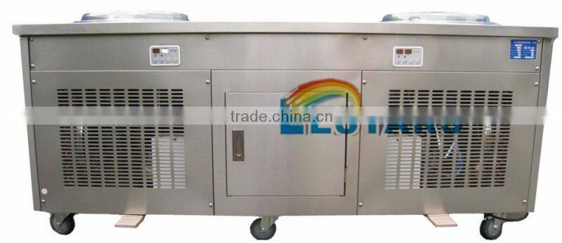 2016 New Style -30 C degree Fried Ice Cream Machine double pans