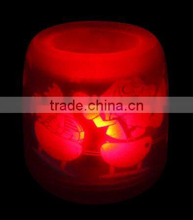 Christmas ornament plastic led christmas candle