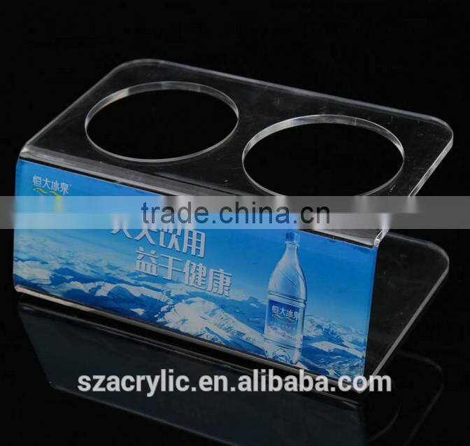 Acrylic beverage drink brand display stand