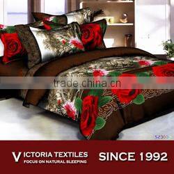 romantic red flower duvet covers double bedding bed set NEW