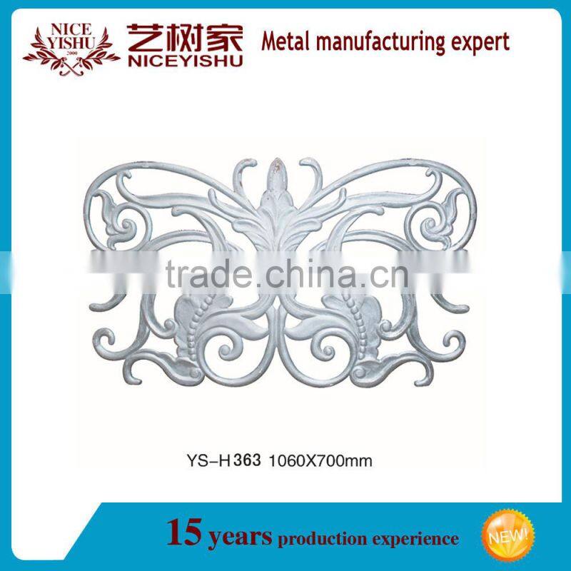 2016 latest ornamental of wrought iron/aluminum/steel flowers and leaves
