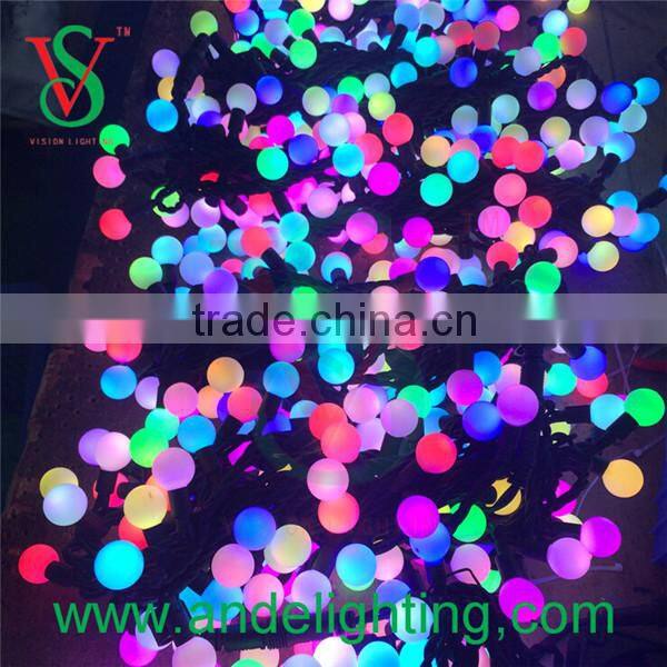 23mm outdoor waterproof round ball Christmas LED string light