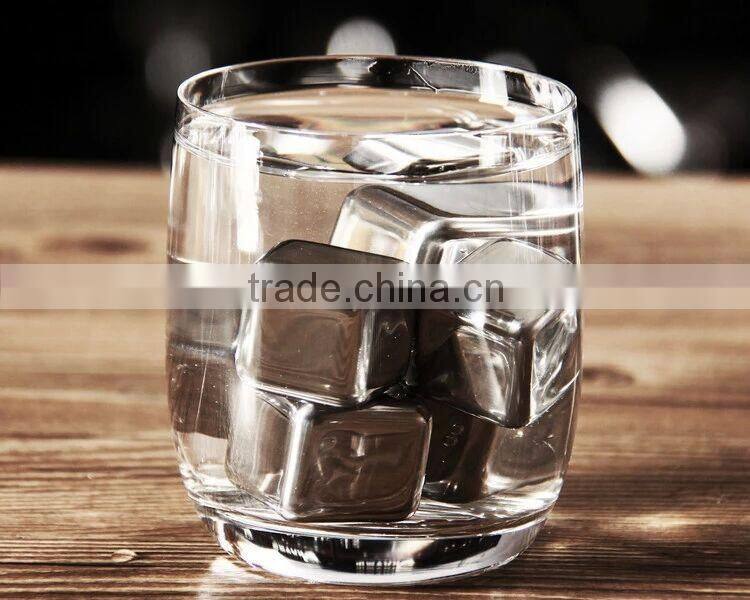 Hot sell Stainless Steel Reusable Ice Cubes with Tongs