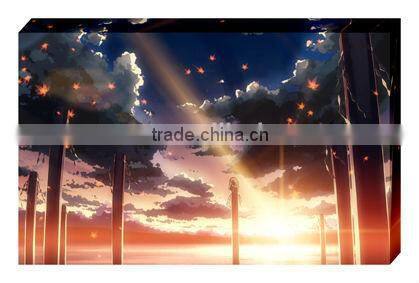 HOT! Black and White boat riverside Shunzhang arts digital canvas art print