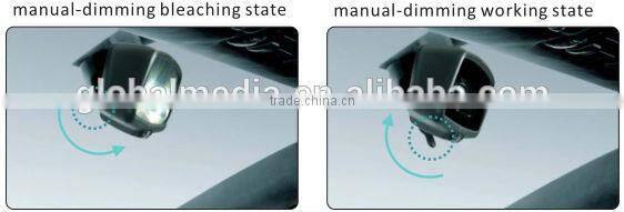 4.3" dimming rearview mirror with compass and temperature