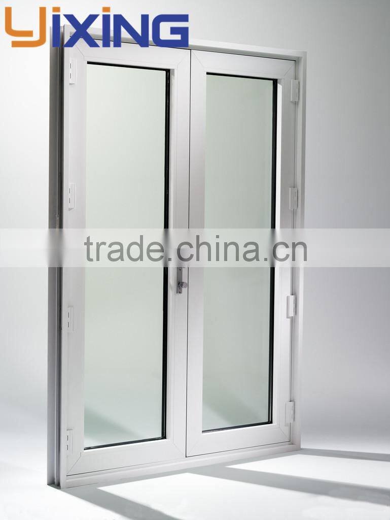 Shutter sliding window framed double glazed aluminum window price square meter