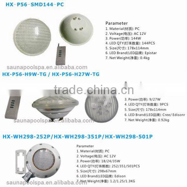 Stainless steel 316L# IP68 LED Swimming Pool Light