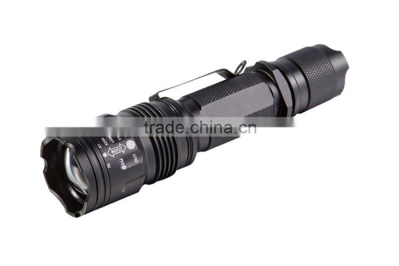 800 Lumens high brightness long distance flashlight tactical led flashlight