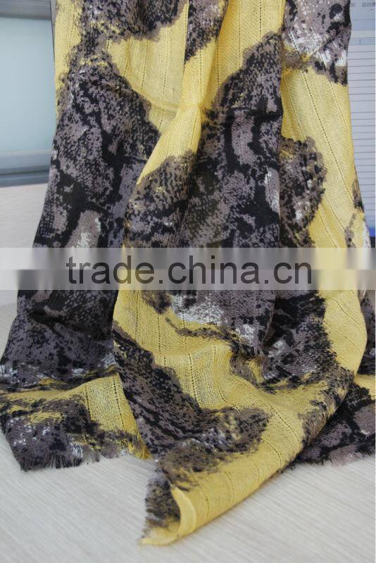 mixed colors worsted wool pashmina shawl