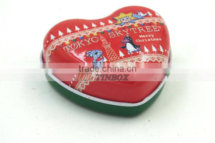 Wedding Gift Mini Heart Shape Tin Can for Candy Chocolate Jewelry