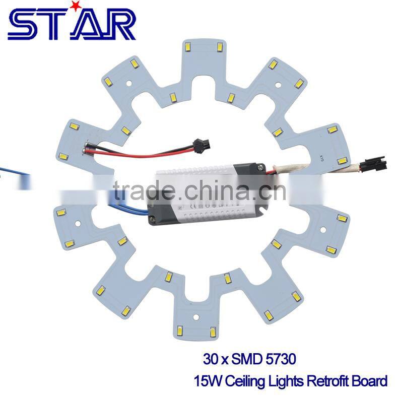 Flower 7w 15w retrofit kit led celling light