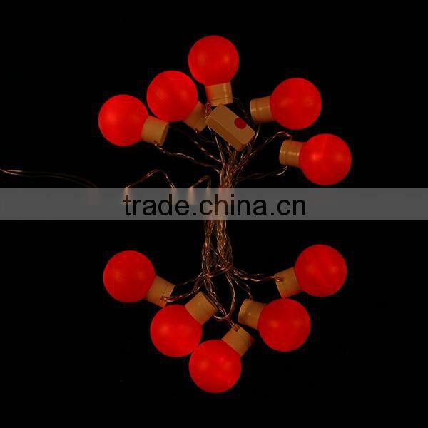 christmas deco copper wire led ball string light