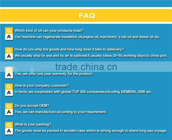 Sino-NSH Transformer Oil Filtration Machine with Trailer