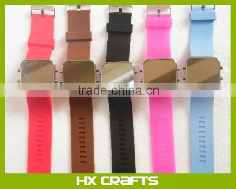 ST New arrival sport LED watches candy color silicone rubber touch screen digital watches
