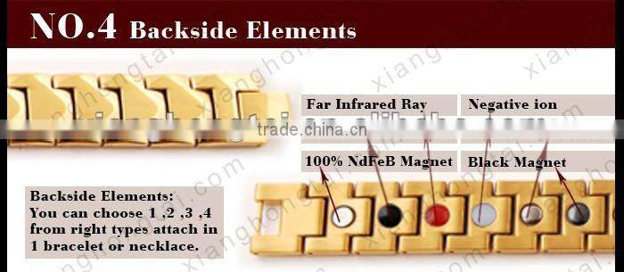 flashing christmas necklace,stainless steel magnetic necklace with germanium,ion,far