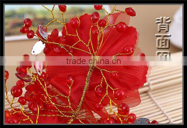 MYLOVE red Crystal Rhinestone Wedding Bridal Prom Stylish Girl Hair Pins MLF128