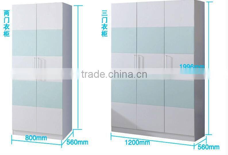 classic 1 door wall design wooden Wardrobe white