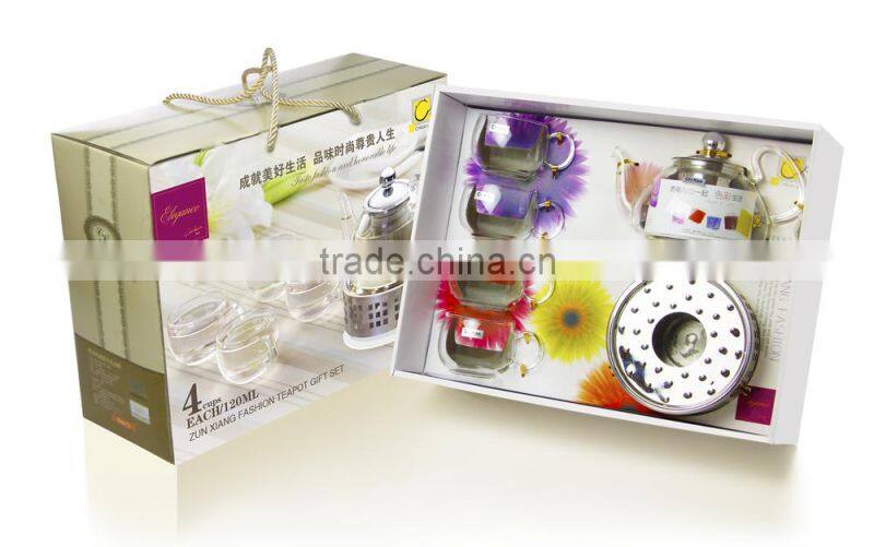 glass tea pot set