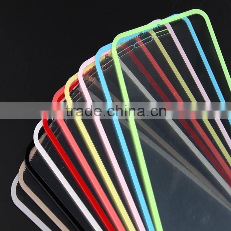 Creative Design Green Border For Samsung Galaxy Note 4 Glass Screen Protector with Mobile Accessories