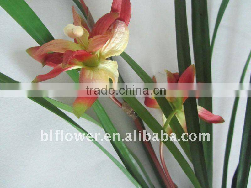 artificial orchid standing bush YL459