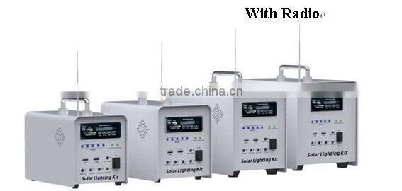 20W DC Portable solar Lighting kit with 12v led lamp