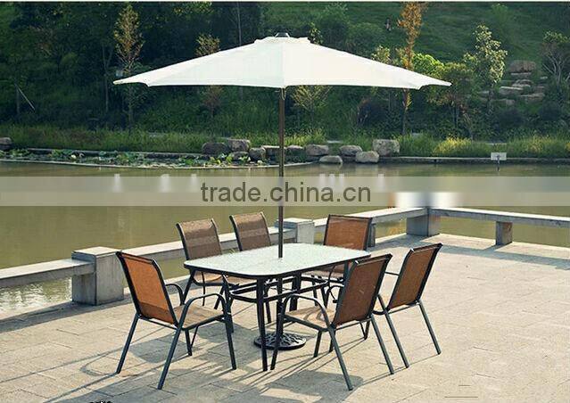 Double tip aluminum pole solar beach umbrella DH-3005