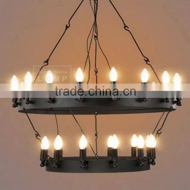 Iron Orb Floor Lamp Rustic Iron