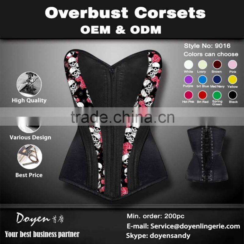 wholesale fashion sexy steel bones corset bustier lingerie