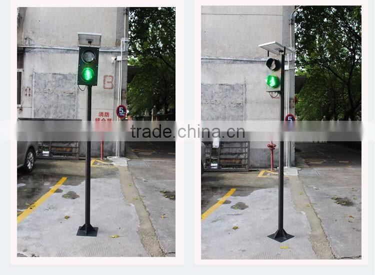 Chirstmas Room LED Decoration Mini Kid Pedestrian Solar Pole Traffic Signal Light