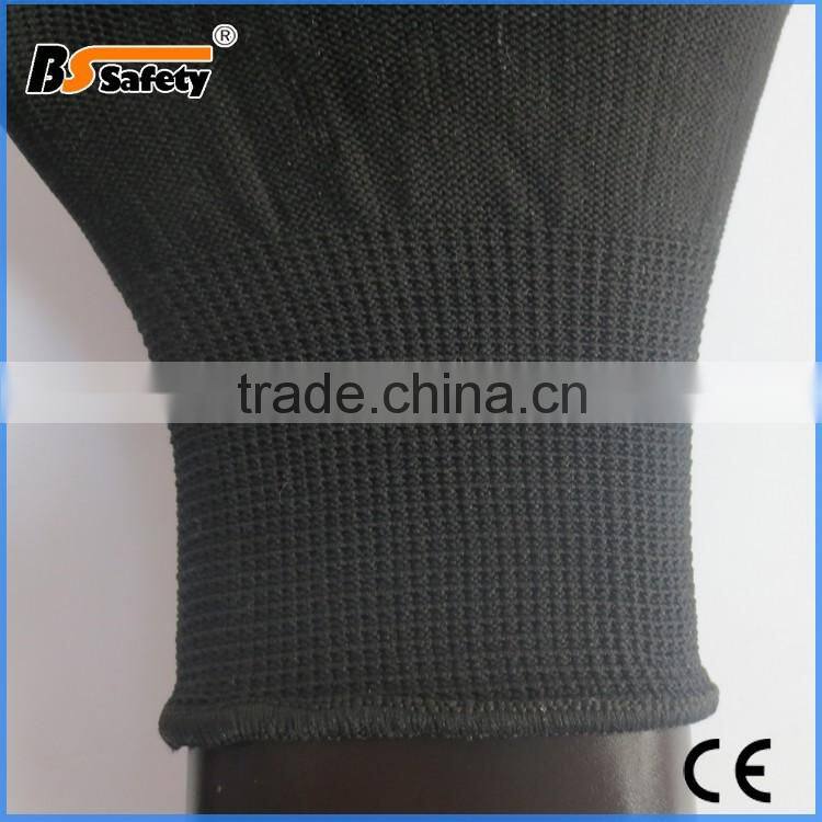 BSSAFETY 2015 wholesale factory price nylon knit nitrile coated safety glove
