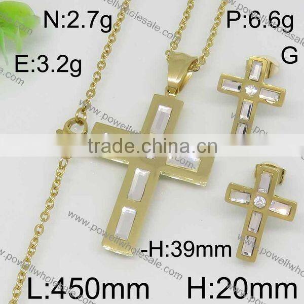 Powell wholesale popular china gold jewelry 18k jewelry sets