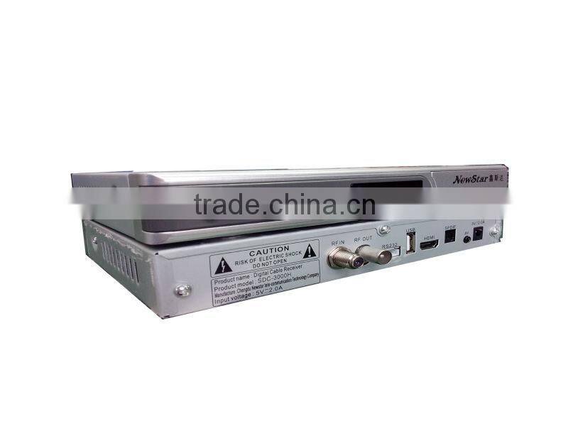 SDC-3000CH optical receiver stb dvb c set top box