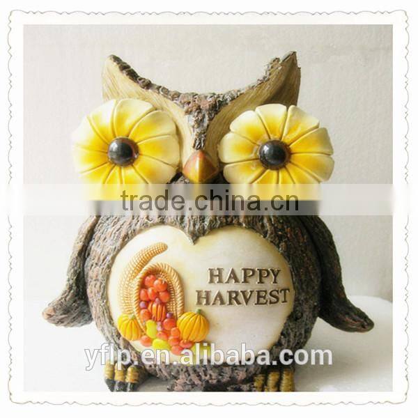 Resin Little Fat Bird Ornament Craft for Home Decoration