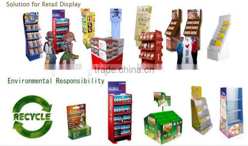 stationery cabinet/ cardboard floor stand display