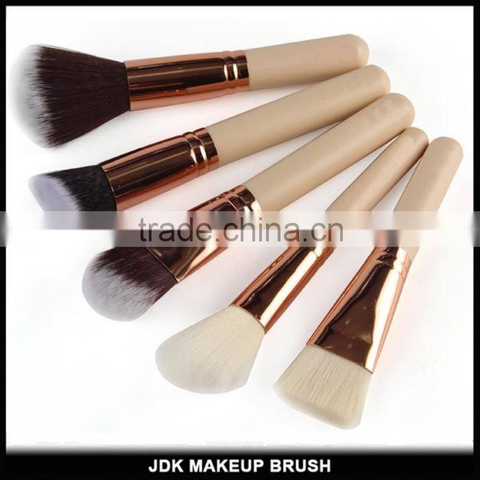 Professional makeup brush set of 15 rose gold beauty synthetic cosmetic brushes with custom logo