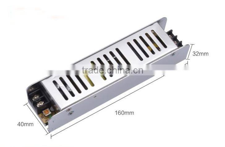 High quality 80w 12v 7a strip shape power supply ,small case switch power supply .