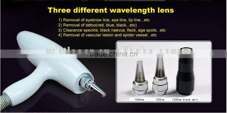 home use Q switch nd yag laser tattoo removal machine
