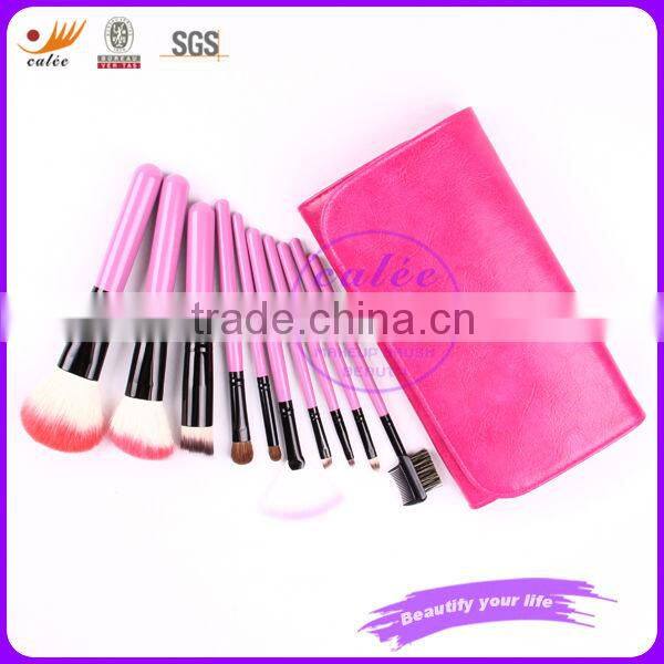 10pcs Make up brush set with red bag