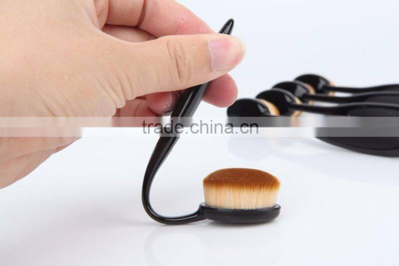 OEM Factory Naked Makeup Foundation Brush Your Own Brand Brush For Makeup Multi-Function Oval Toothbrush Makeup Brushes
