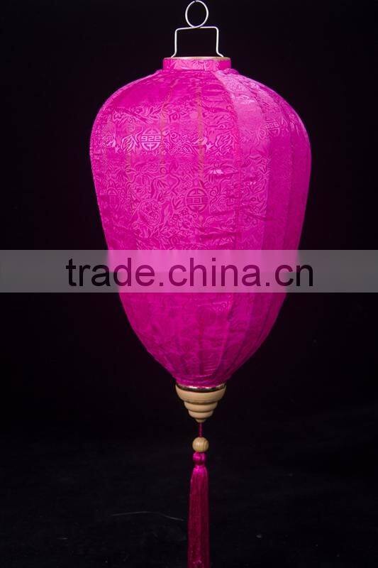 2015 latest design high quality hanging jacquard lantern wholesale
