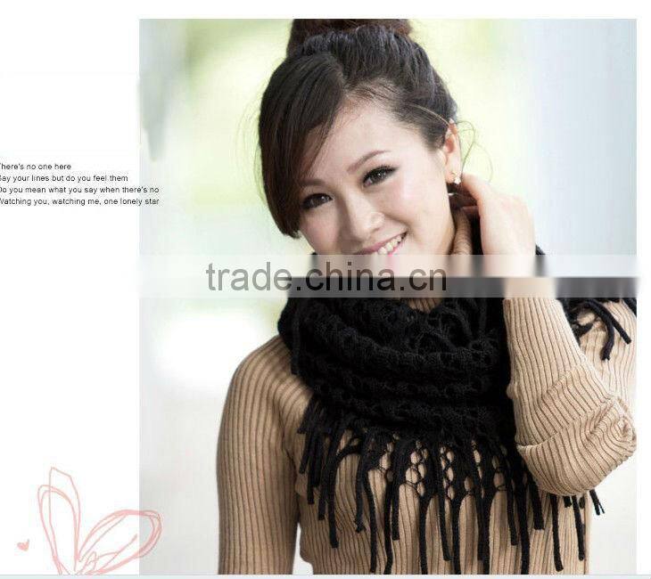 Women Ladies Knitted Crochet Snood Scarf Shawl Neck Warmer Circle Wholesale