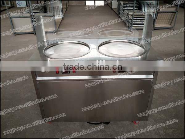 Imported Compressor High Efficiency Fried Ice Cream Machine