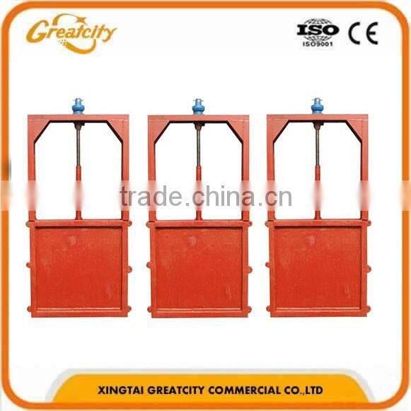 Manual or electric mechanical screw lifter gate hoist sluice
